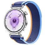 Huawei Watch GT6 41mm Uyumlu Kordon Trail Loop Cırtlı Yumuşak Kumaş Şık Kordon