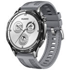 Sneezy Huawei Watch GT4 46mm ile Uyumlu Metal Tokalı Dikiş Detaylı Şık Dokuma Silikon Kordon