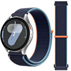 Samsung Galaxy Watch 4 5 6 7 Seri 40 42 43 44 46 47mm Cırt Cırtlı Yumuşak Spor Kumaş Örgü Kordon