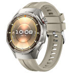 Sneezy Huawei Watch GT6 Pro 46mm İle Uyumlu Spor Silikon Metal Tokalı Soft Saat Kordonu