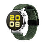 Sneezy Huawei Watch GT5 41mm İle Uyumlu FiberLink Manyetik Tokalı Kumaş Örgü Kordon