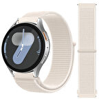 Samsung Galaxy Watch 4 5 6 7 Seri 40 42 43 44 46 47mm Cırt Cırtlı Yumuşak Spor Kumaş Örgü Kordon