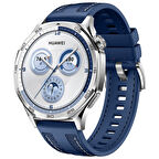 Sneezy Huawei Watch GT4 46mm ile Uyumlu Metal Tokalı Dikiş Detaylı Şık Dokuma Silikon Kordon