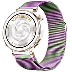 Huawei Watch GT5 Pro 42mm Uyumlu Manyetik Milanese Loop Metal Kordon 