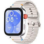 Huawei Watch Fit 3 İle Uyumlu Dalga Desenli Tokalı Yumusaş Soft Silikon Kordon