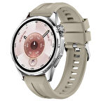 Sneezy Huawei Watch GT6 46mm İle Uyumlu Spor Silikon Metal Tokalı Soft Saat Kordonu