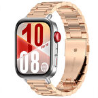 Huawei Watch Fit 4 Fit 4 Pro Uyumlu Paslanmaz Döküm Çelik Metal Kordon Dayanıklı ve Şık