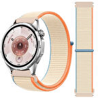Huawei Watch GT6 46mm İle Uyumlu Ayarlanabilir Cırt Cırtlı Yumuşak Spor Kumaş Örgü Kordon