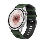 Huawei Watch GT6 46mm İle Uyumlu Stride Çift Renkli Tokalı Yumuşak Ocean Soft Silikon Kordon