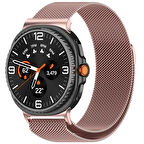 Samsung Galaxy Watch 8 Classic 47mm Uyumlu Manyetik Milanese Loop Metal Kordon