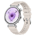 Sneezy Huawei Watch GT6 41mm İle Uyumlu SoftFlex Metal Tokalı Spor Silikon Akıllı Saat Kordonu