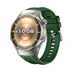 Huawei Watch GT6 Pro 46mm İle Tam Uyumlu Kordon Metal Tokalı Yumuşak Silikon Kordon Kayış