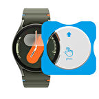 Samsung Watch 7 44mm Uyumlu Kolay Takılabilir Takma Aparatlı Temperli Cam Ekran Koruyucu 