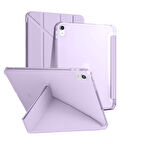 İpad 11.Nesil 11 inç 2025 A16 Uyumlu Üçgen Katlanabilir Kalemlikli Yatay Dikey Standlı Akıllı Kılıf