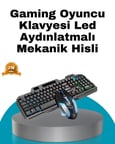 Mekanik Oyuncu Seti – LED Işıklandırma ve Ergonomik Mouse