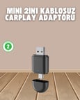Kablosuz CarPlay Adaptörü – USB-A & Type-C Uyumlu Hızlı Bağlantı Cihazı