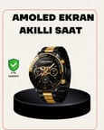Amoled Akıllı Saat Manyetik Şarj GPS Destekli Spor ve Günlük Kullanım