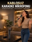 Profesyonel Kablosuz Mikrofon Seti Çift Mikrofonlu