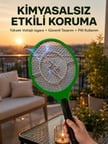 Hafif ve Ergonomik Elektronik Böcek Öldürücü – Güvenlik Koruması ile Pil Ko