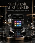 AI Bluetooth Kulaklık Akıllı Dokunmatik Kontrol Özellikli