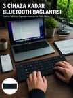 Katlanır Bluetooth Klavye Telefon Tablet Laptop Uyumlu Kablosuz Klavye