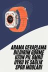 2025 Model Akıllı Saat Çift Kordon Ios Ve Android Arama Cevaplama Sesli Asistan