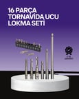Çok Amaçlı 16lı Bits Uç Seti Dayanıklı Tornavida Adaptör