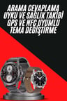 Erkeklere Özel Akıllı Saat Çelik Kordon Bluetooth Bağlantılı İOS ve Android 
