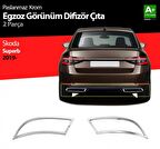 Paspasgarajı Skoda Superb Krom Egzoz Çıkışı 2 Parça 2020 ve Üzeri