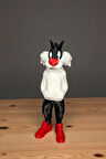 25 CM 3D baskı Sylvester figürü, Looney Tunes figür, çizgi film figürü