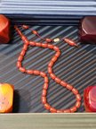 ATEŞ KEHRİBAR TESBİH AMBER RENK