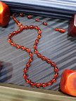AMBER RENKLİ ATEŞ KEHRİBAR TESBİH