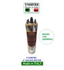 ORJİNAL İTALYAN 4 HP 380v Bronz Yağ Çemberli NSK Rulmanlı 4" Dalgıç Pompa Çıplak Motor