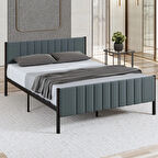 Lotus Metal Karyola 140x200 cm Antrasit Renk