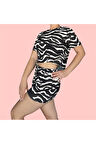 T-Shirt Şort Örme Pijama Takımı