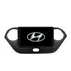 Hyundai i10 Araç Multimedya Android Ekran Carplay Navigasyon Double Teyp 4+64 9" 13-19 Black BLUEWAY