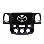 Toyota Hilux Araç Multimedya Android Ekran Carplay Double Teyp 4+64 9" 08-15 Analog P.Black CADENCE