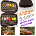 MEPPS ( 16 ADET ) LRF VE SPİN  ATÇEK AVLARI İÇİN ÇANTALI SET