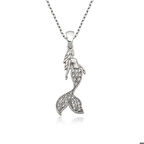 Harem Altın 925 Ayar Gümüş Deniz Kızı Kadın Gümüş Kolye