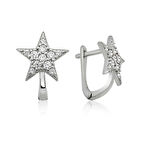 Gümüş Yıldız Küpe