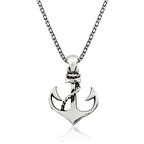 Harem Altın Gümüş Deniz Çapası Erkek Kolye