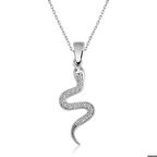 925 Ayar Gümüş Yılan Kadın Gümüş Kolye
