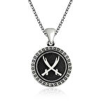 ​Gümüş Zülfikar Kılıcı Desenli Kolye