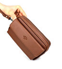 Erkek Taba Renk El Ve Bileklik Kemerli Portföy Çanta El Çantası