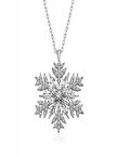 925 Ayar Gümüş Kar Tanesi Kadın Gümüş Kolye