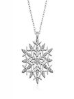 925 Ayar Gümüş Kar Tanesi Kadın Gümüş Kolye