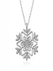 925 Ayar Gümüş Kar Tanesi Kadın Gümüş Kolye