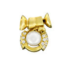 Altın İncili Klips 