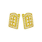 22 Ayar Taşlı Altın Küpe 