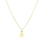 Altın Çam Ağacı Kolye